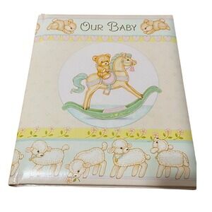 HALLMARK Vintage Our Baby Book Adoption 1982 Keepsake Album‎ Photos Memories